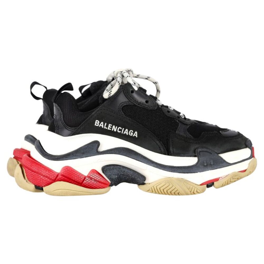 Balenciaga Triple S Sneakers in Black Polyester
